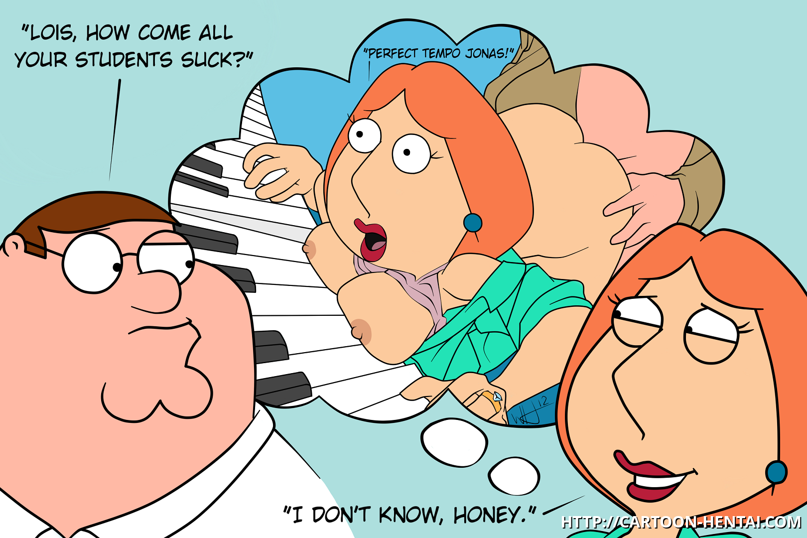 Family Guy Pregnant Porn - Peter Griffin wants to know why Lois' students are so badâ€¦ let's hope he  will never know why! â€“ Family Guy Hentai